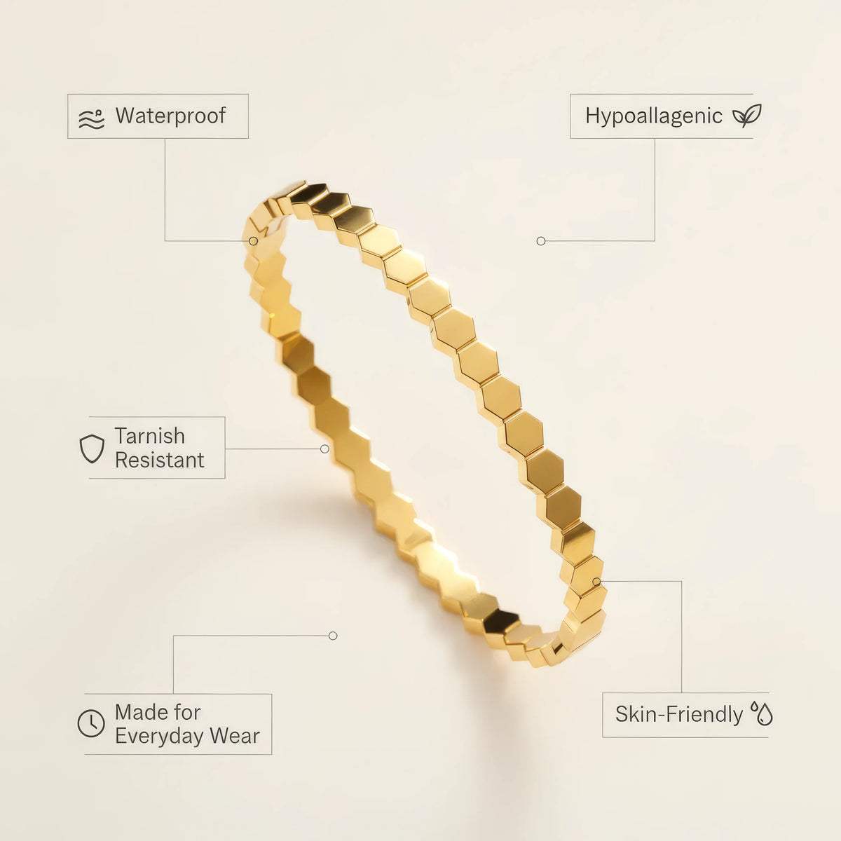 Honeycomb  Bangle