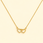 Two Heart Pendant Necklace