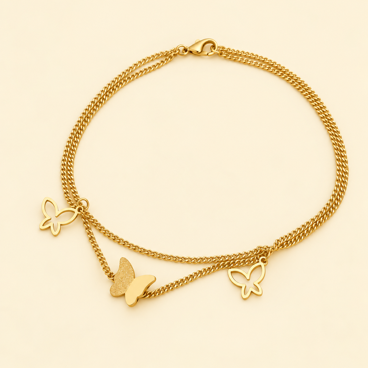 Butterfly Snake Chain Bracelet