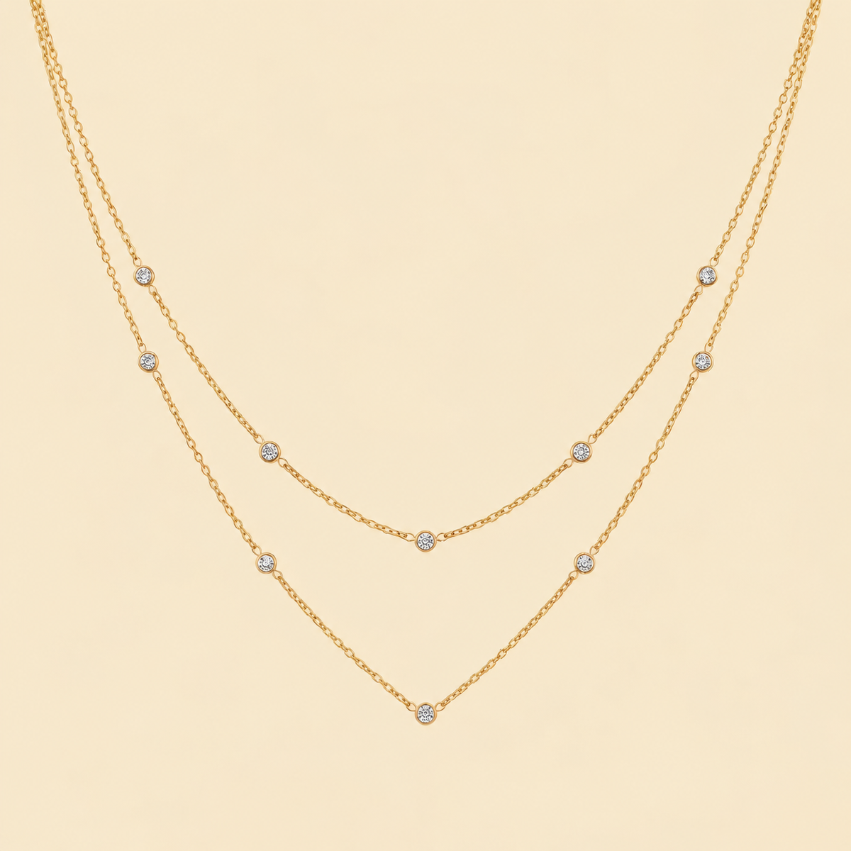 Layered Double Trouble Necklace