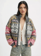 Peachy Vintage Button Up Knit Cardigan