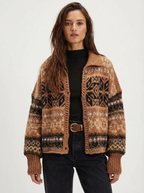 Peachy Vintage Button Up Knit Cardigan