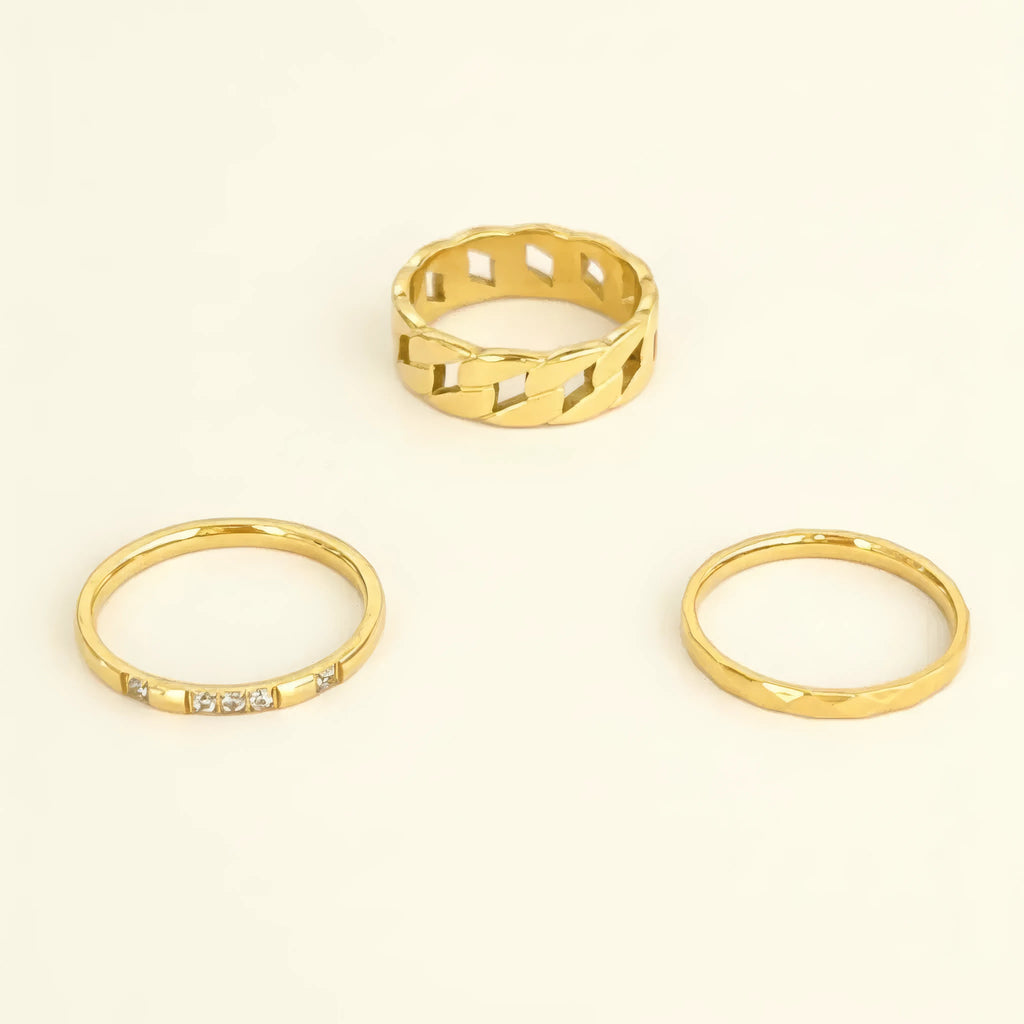 Three of a Kind Ring Set