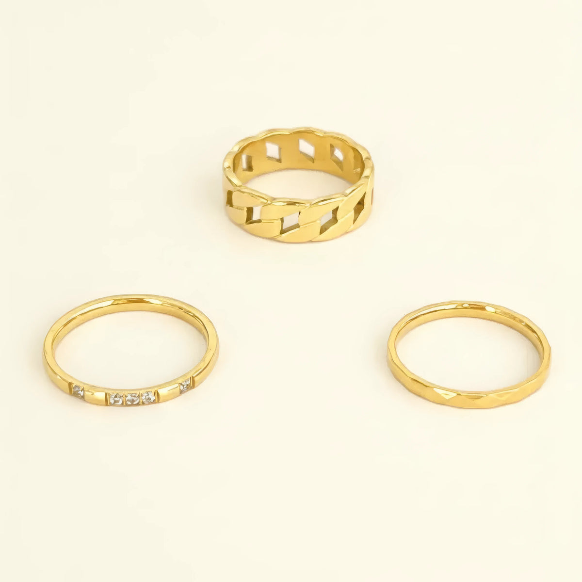 Three of a Kind Ring Set
