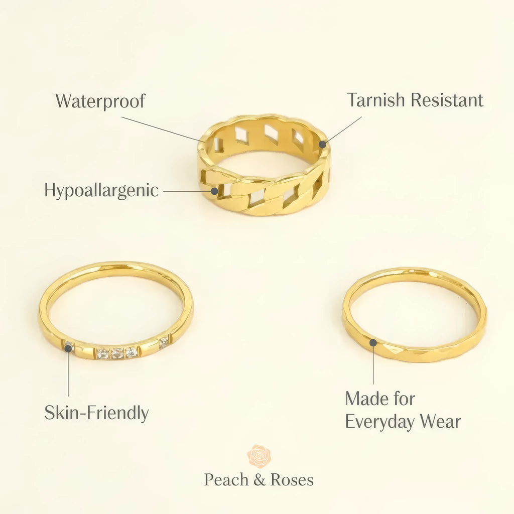 Three of a Kind Ring Set
