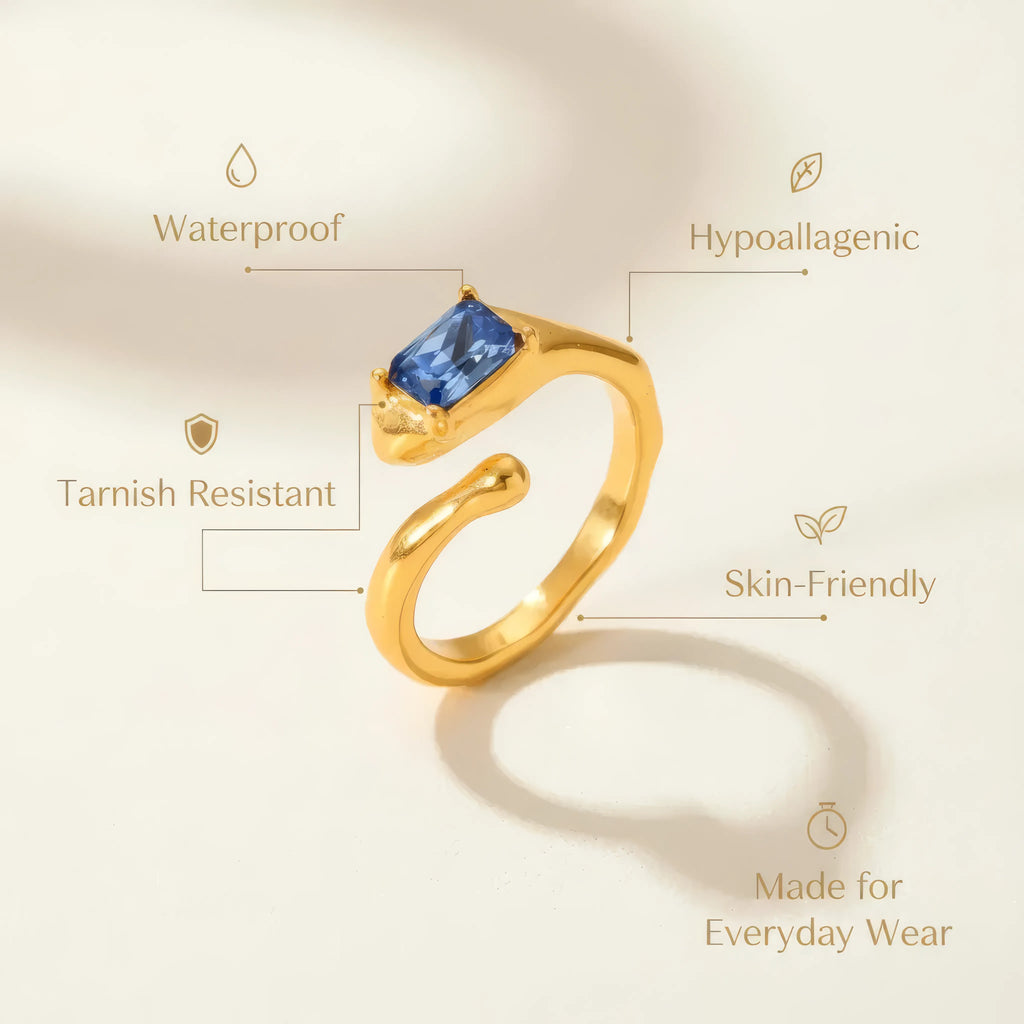 Moonstone Heart Ring