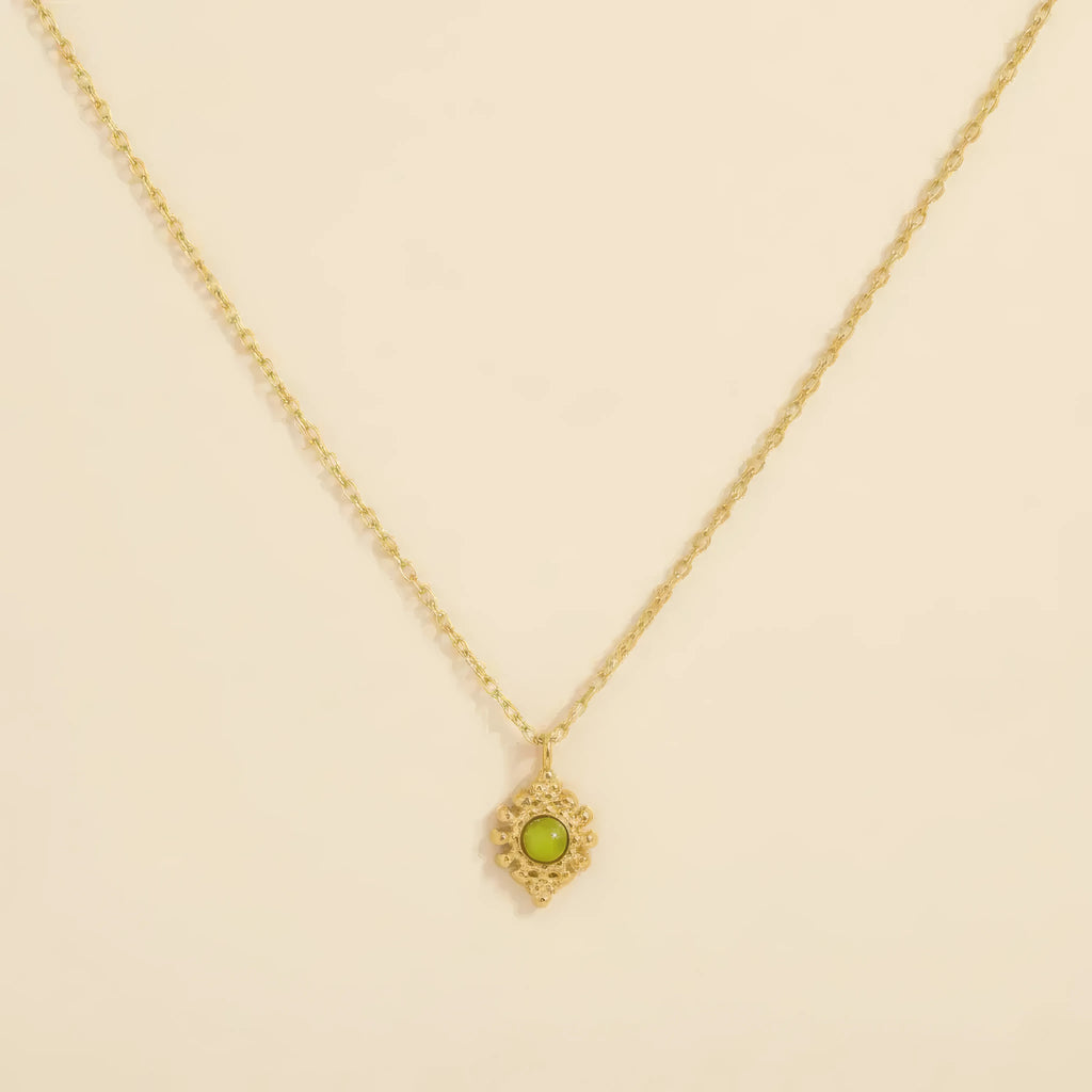 Natural Stone Pendant Necklace