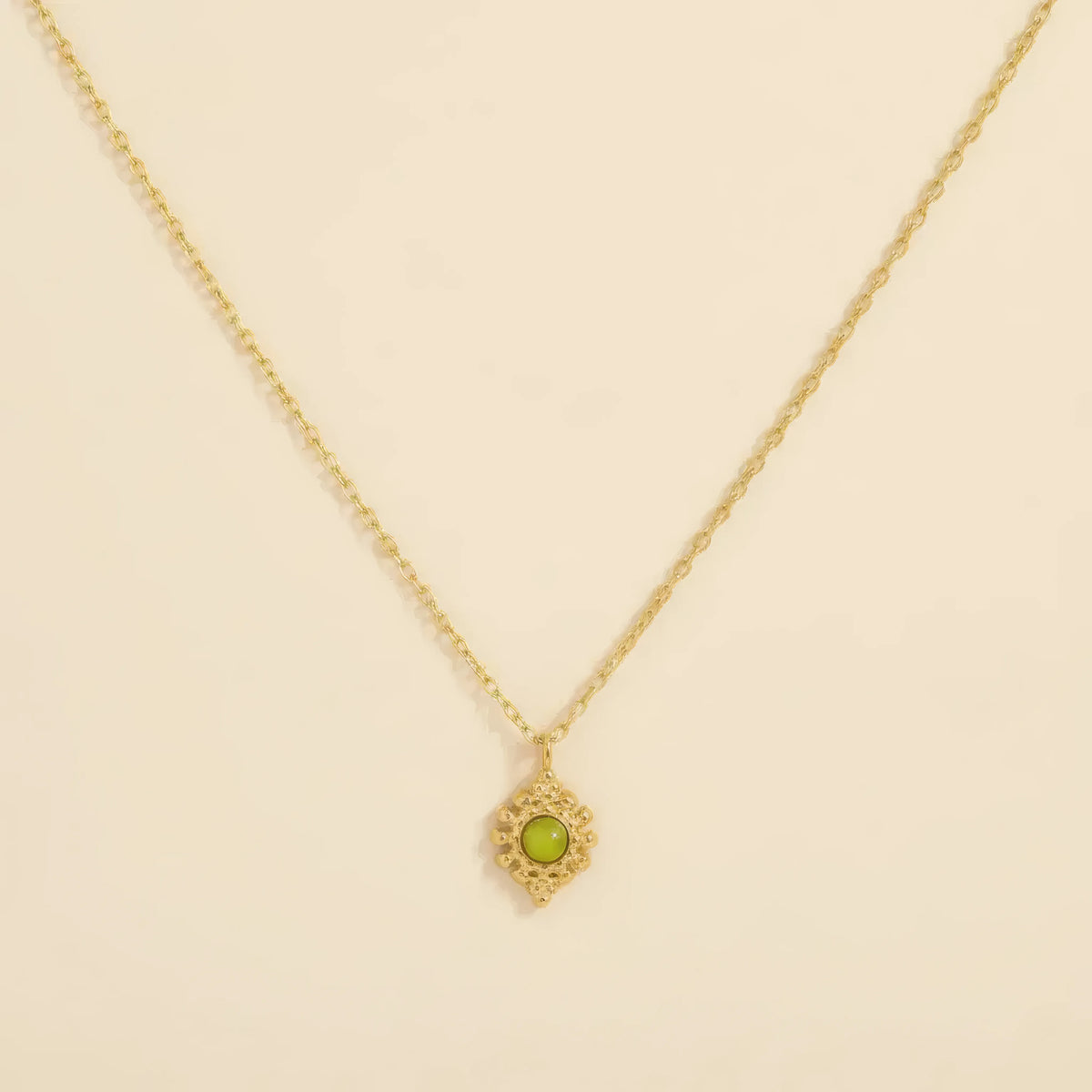 Natural Stone Pendant Necklace