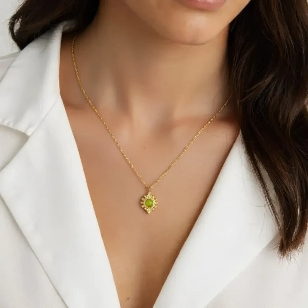 Natural Stone Pendant Necklace