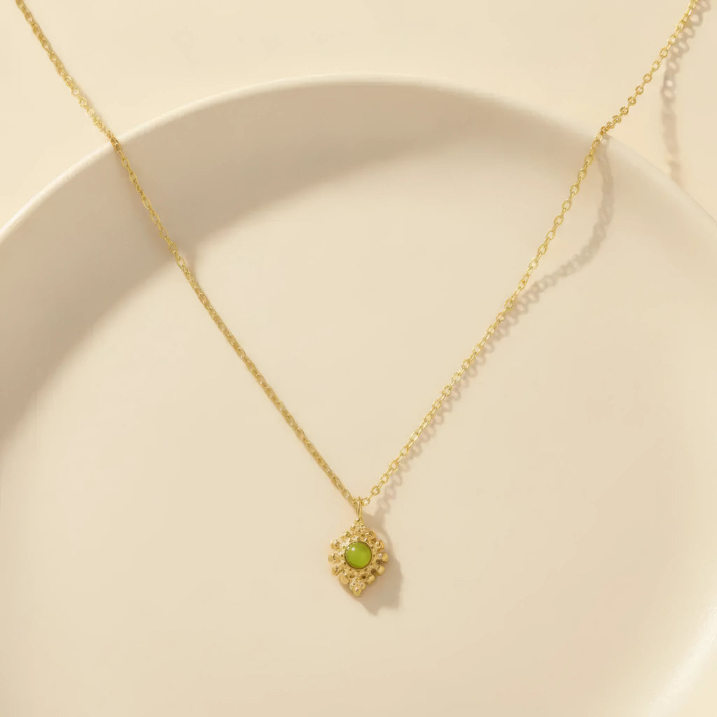 Natural Stone Pendant Necklace