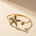 Ocean Shell Flower Bangle