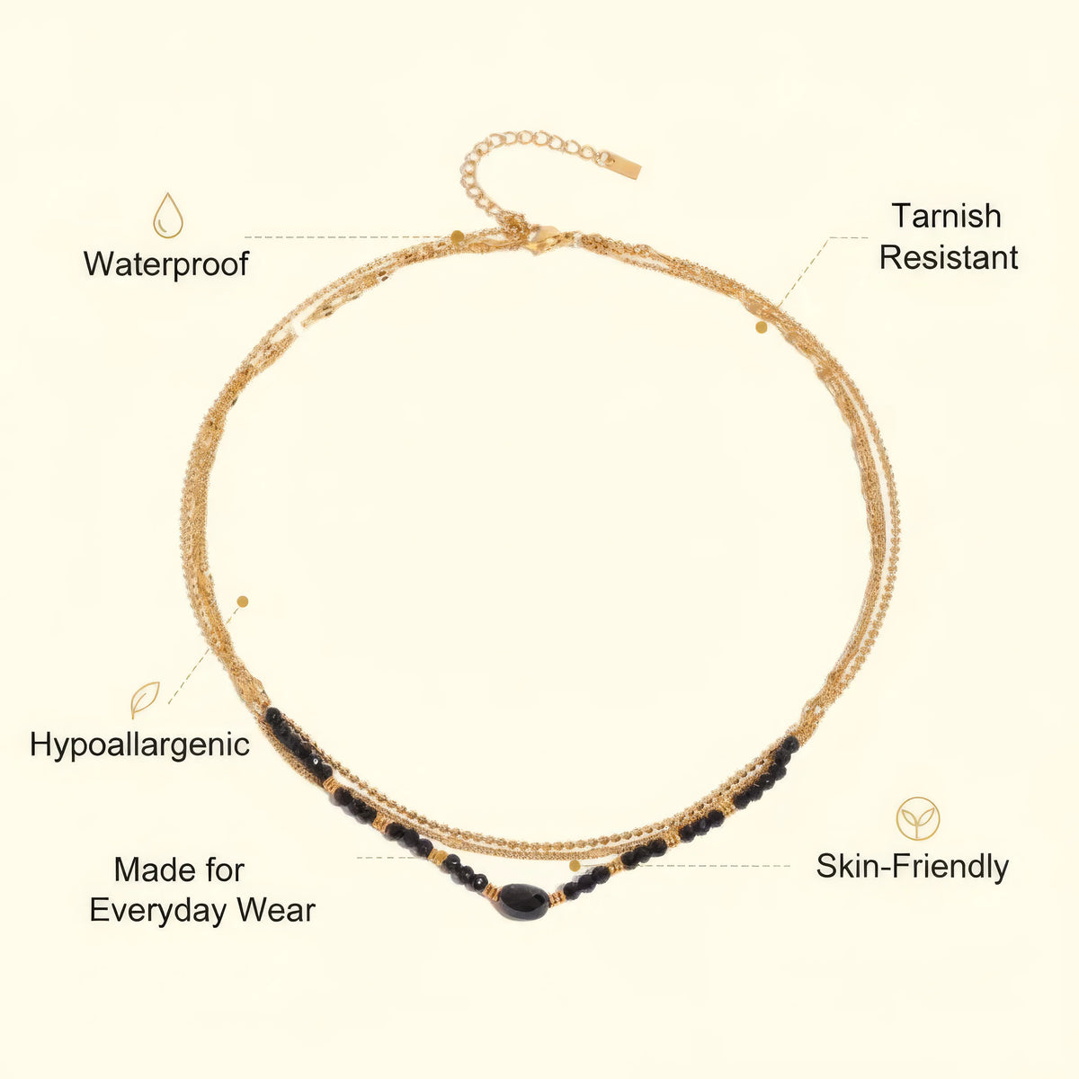 Oval Gold Necklace