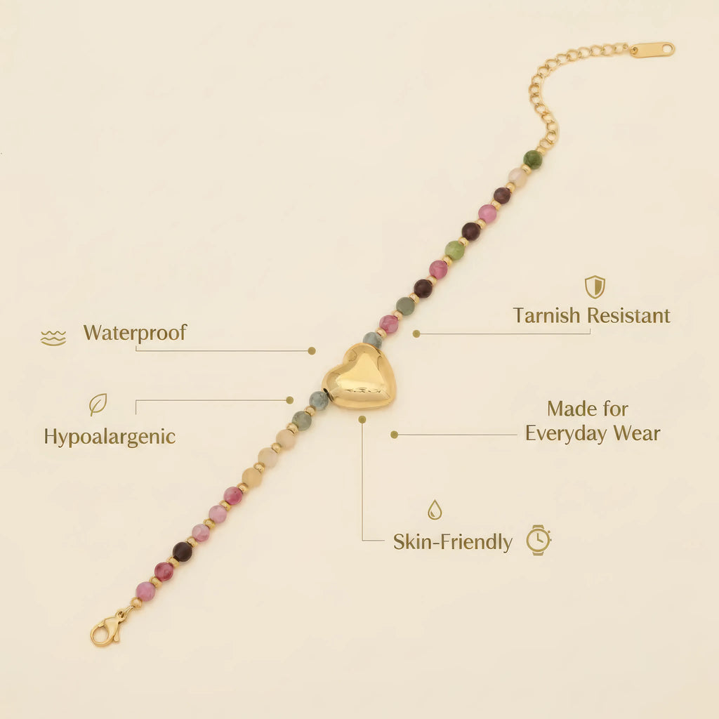 Retro Heart Bracelet