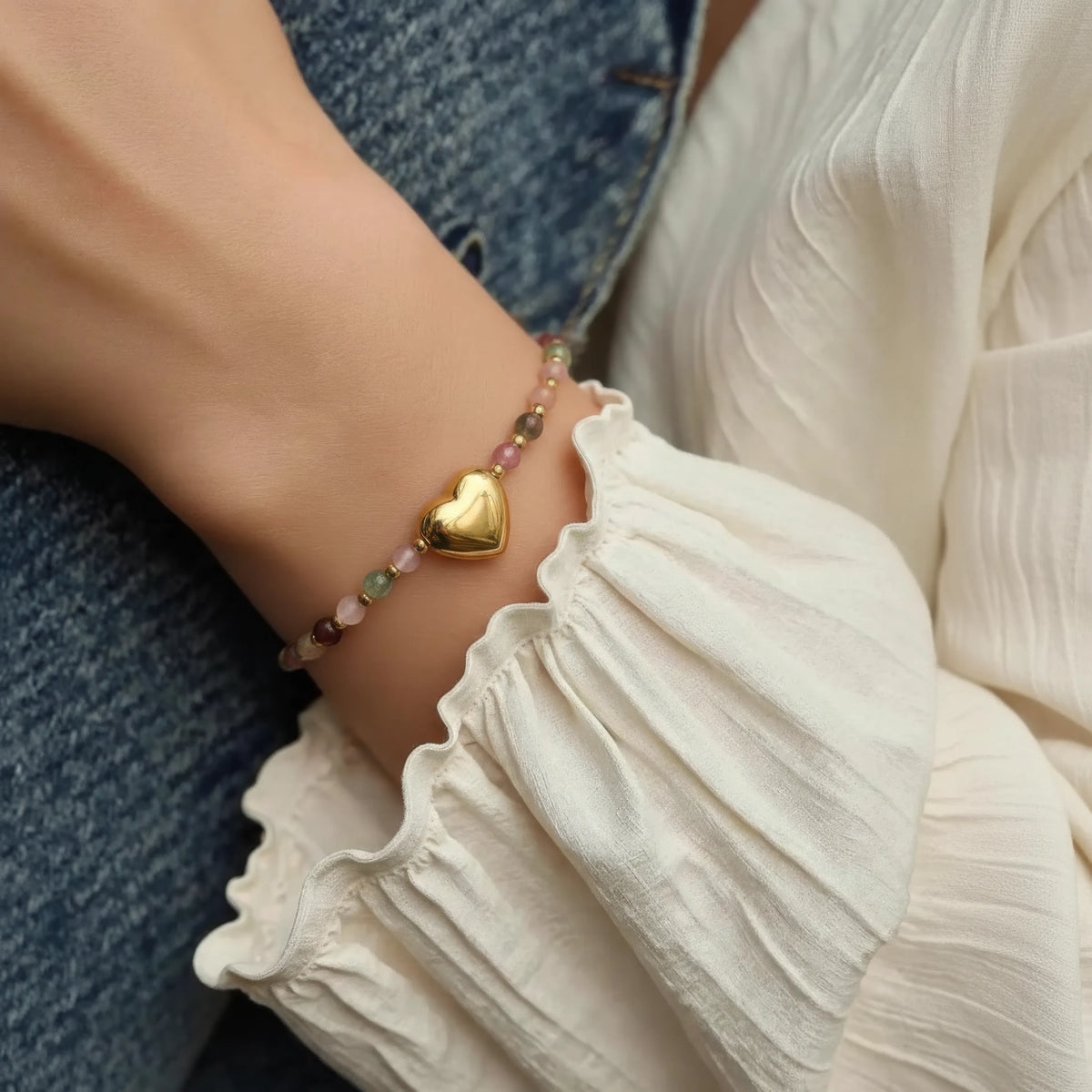 Retro Heart Bracelet