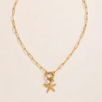 Retro Starfish Pendant Necklace