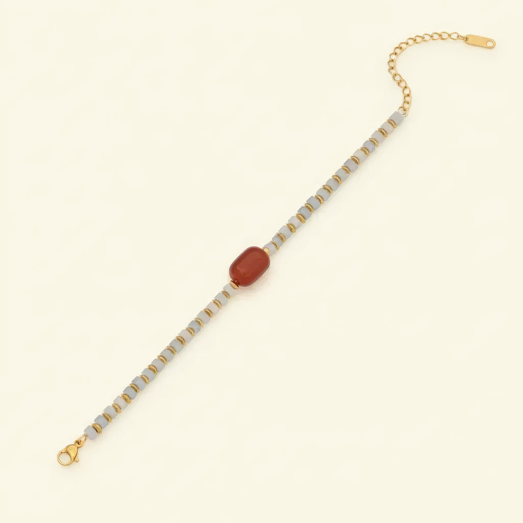 Red Gem Thread Bracelet