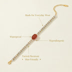 Red Gem Thread Bracelet