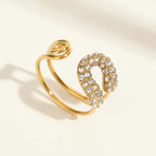 Golden Horseshoe Ring