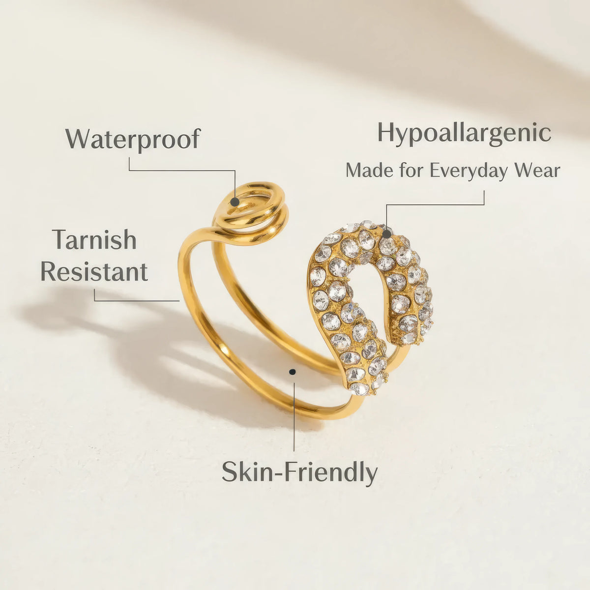 Golden Horseshoe Ring