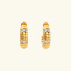 Rhinestone Hoop Earrings