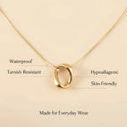 Peach Love Roses Necklace