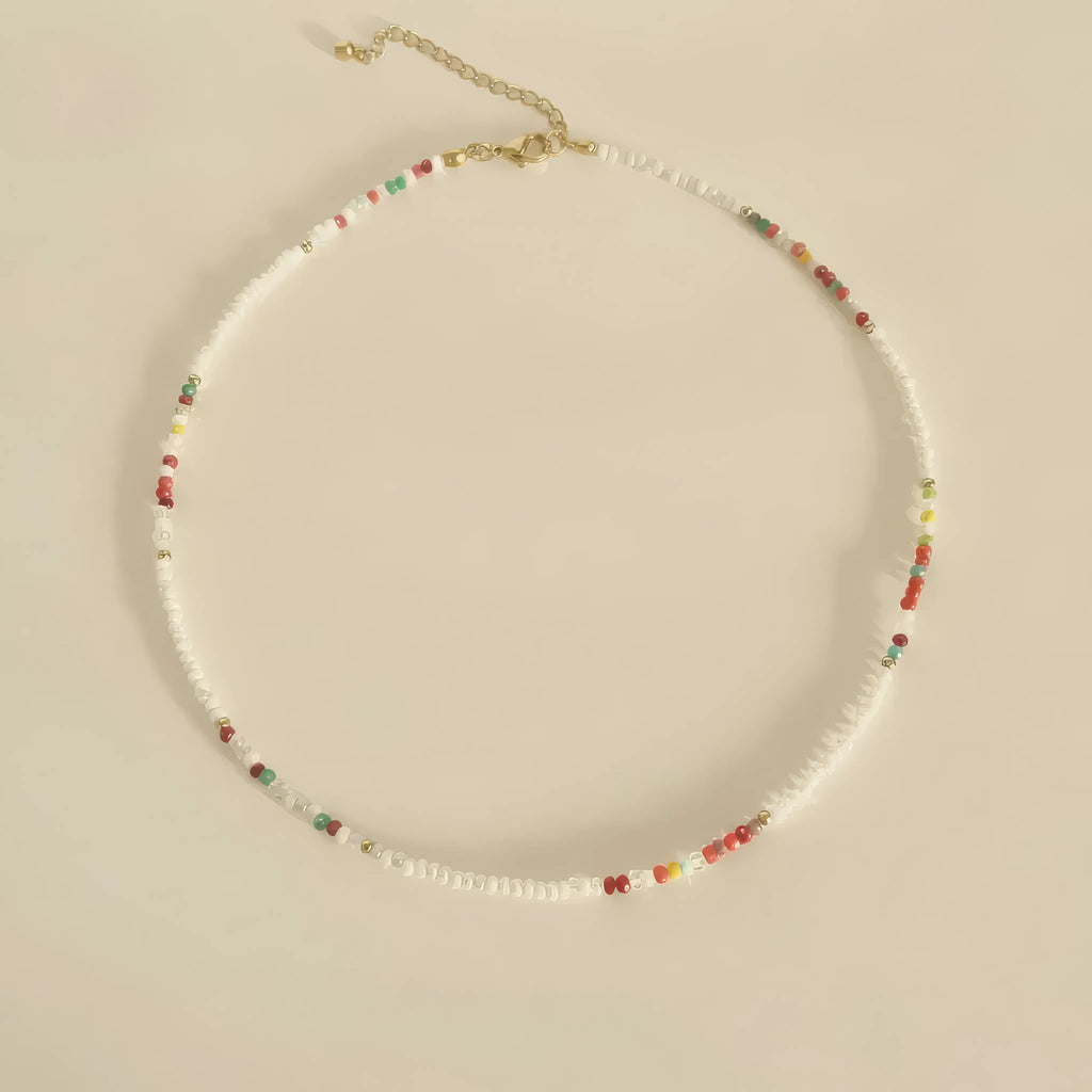 White beaded chain