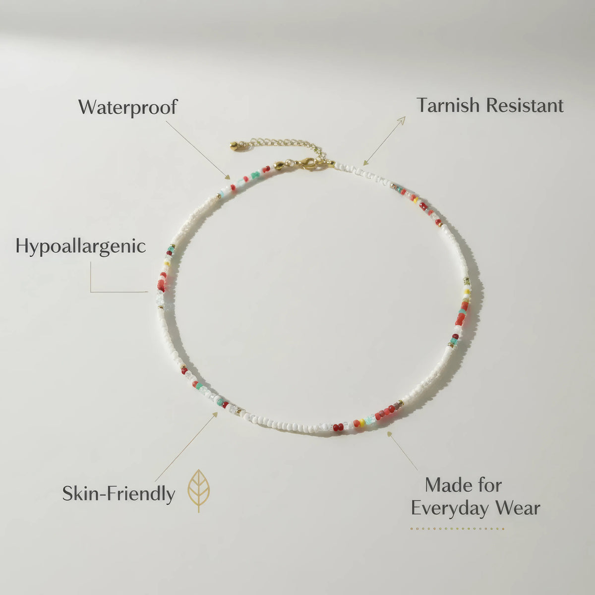 White beaded chain