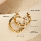 Vela Layered Hoops