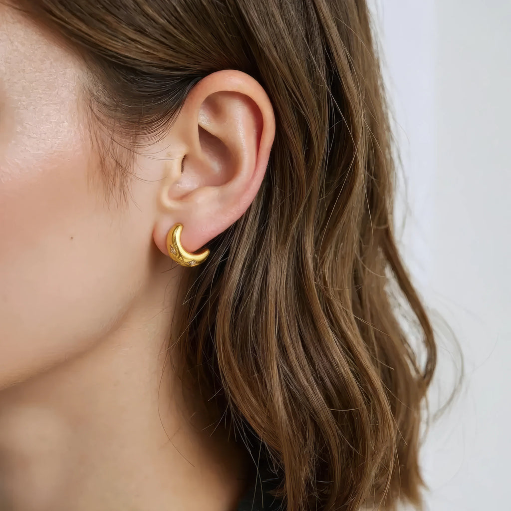 Skully Zircon Earrings