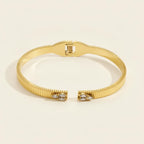Stripe Gold Bangle