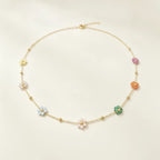 Sweet Flowers Beading Necklace