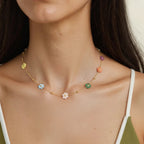 Sweet Flowers Beading Necklace