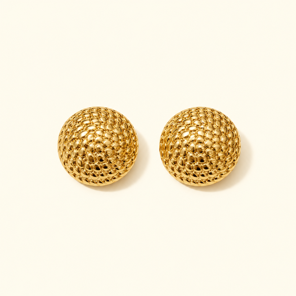 Peach Twist Earrings