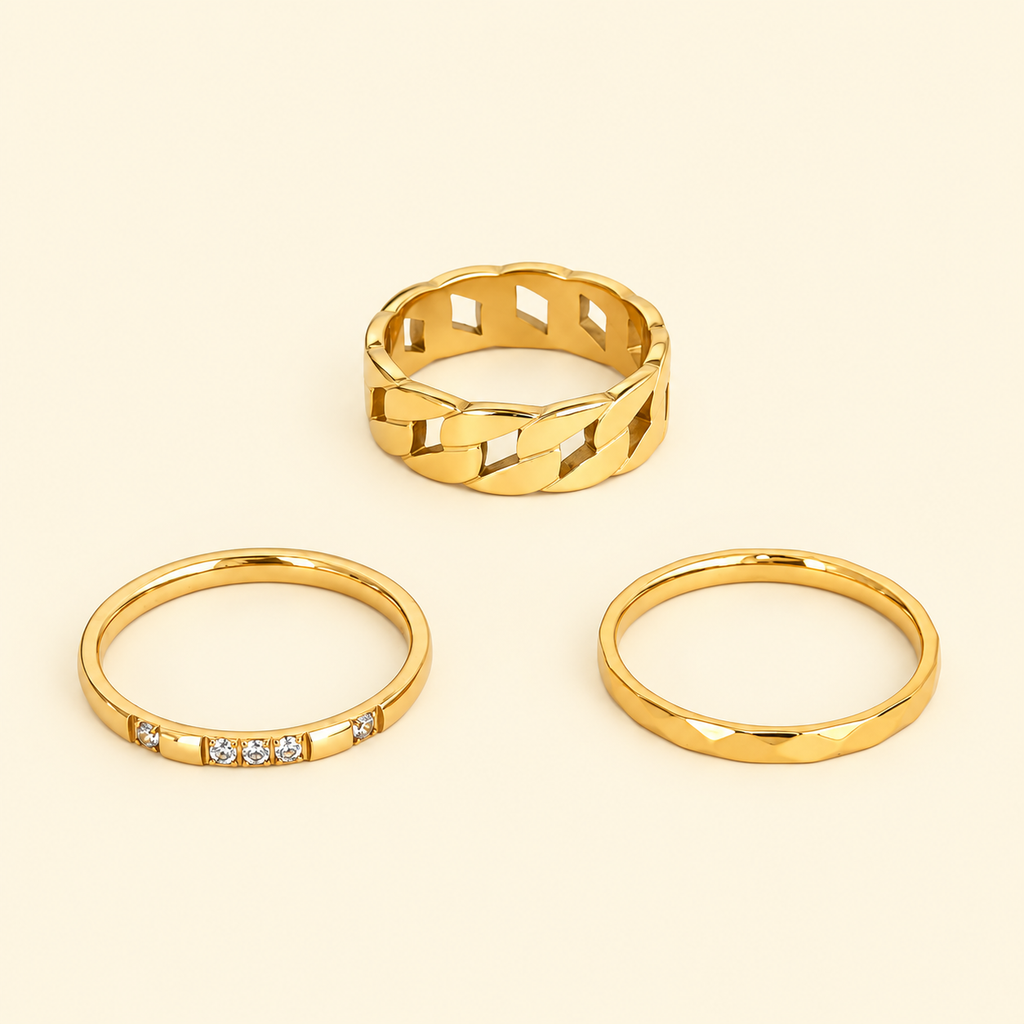 Three of a Kind Ring Set