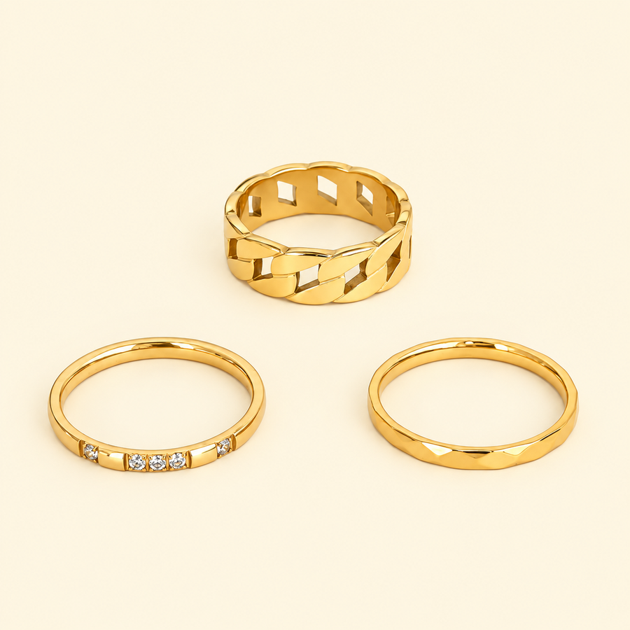 Three of a Kind Ring Set
