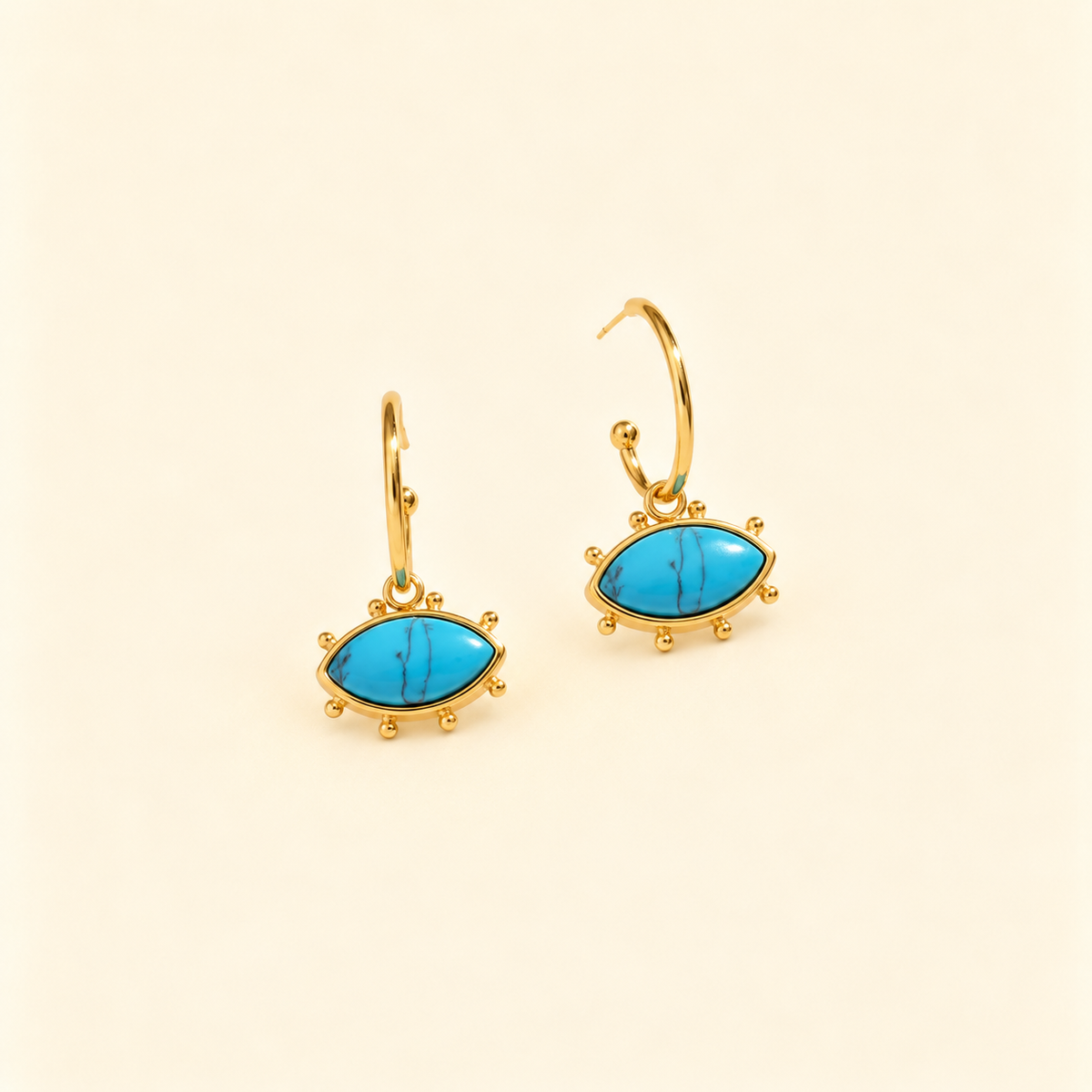 Devil's Eye Drop Earrings