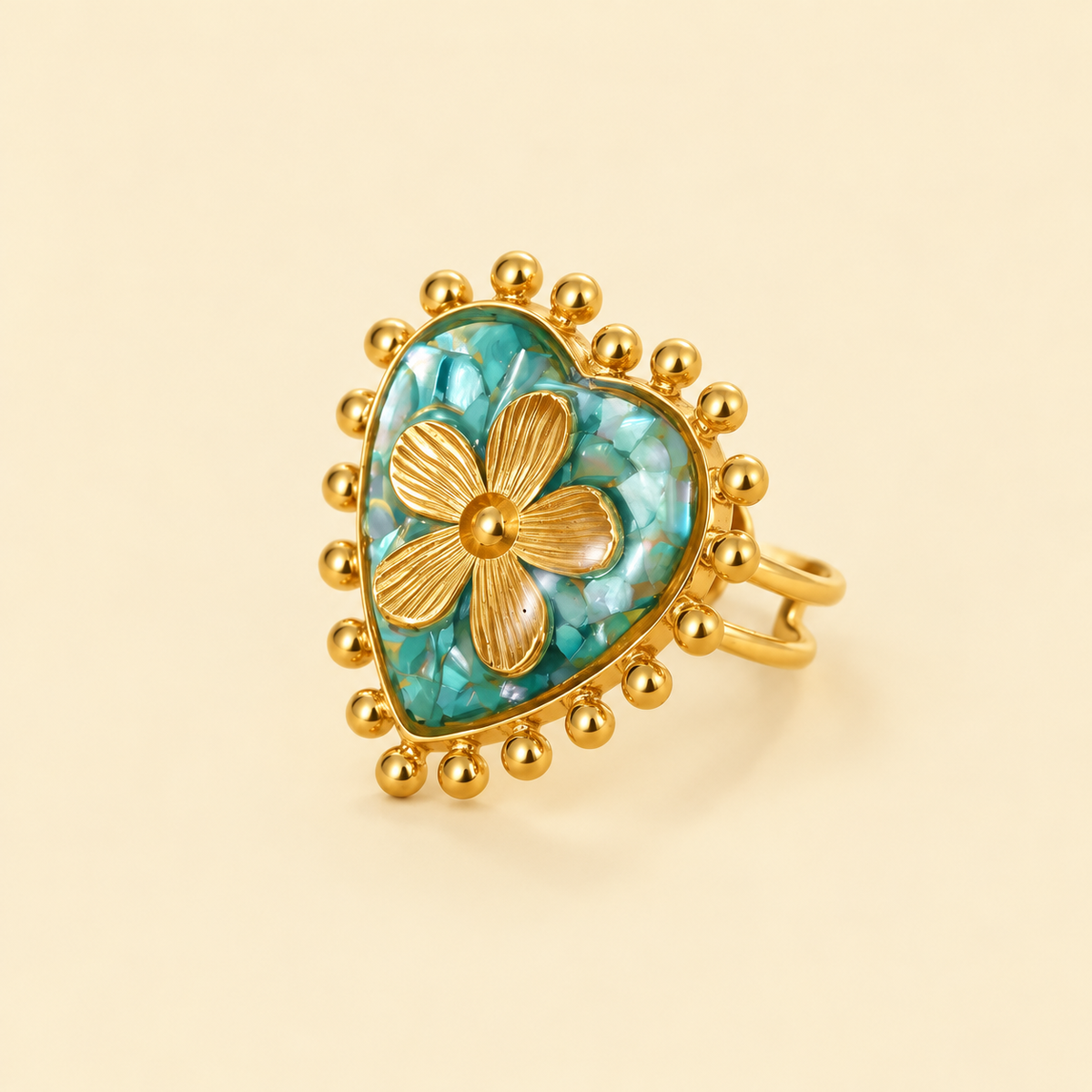 Heart Shape Open Ring