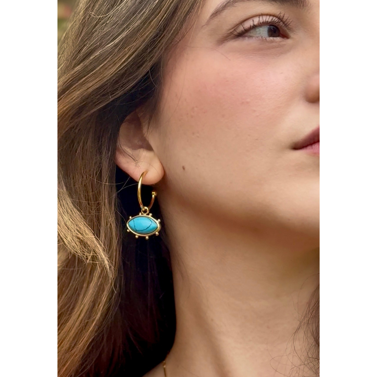 Devil's Eye Drop Earrings