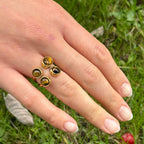 Tiger Eye U-Shape Ring