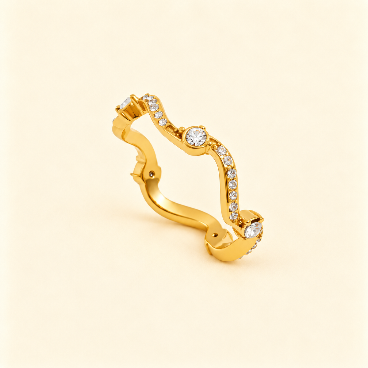 Wavy Gold Ring