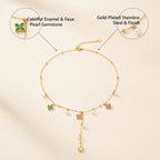 Four Leaf Clover Zircon Necklace