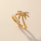 Coconut Tree Open Ring