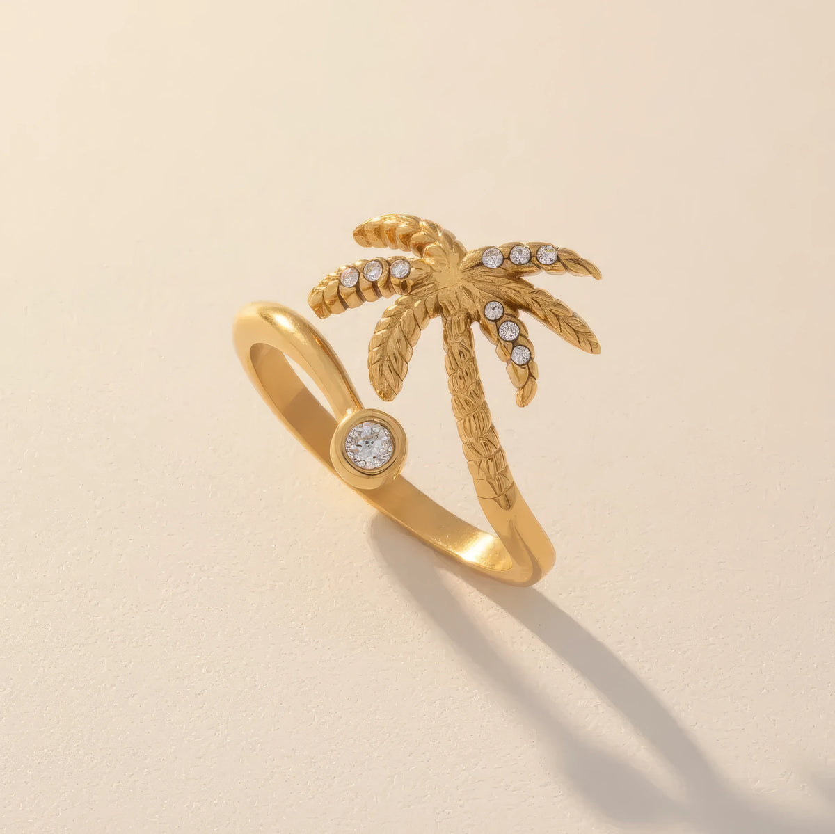 Coconut Tree Open Ring