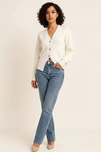 Button Up Long Sleeve Cardigan