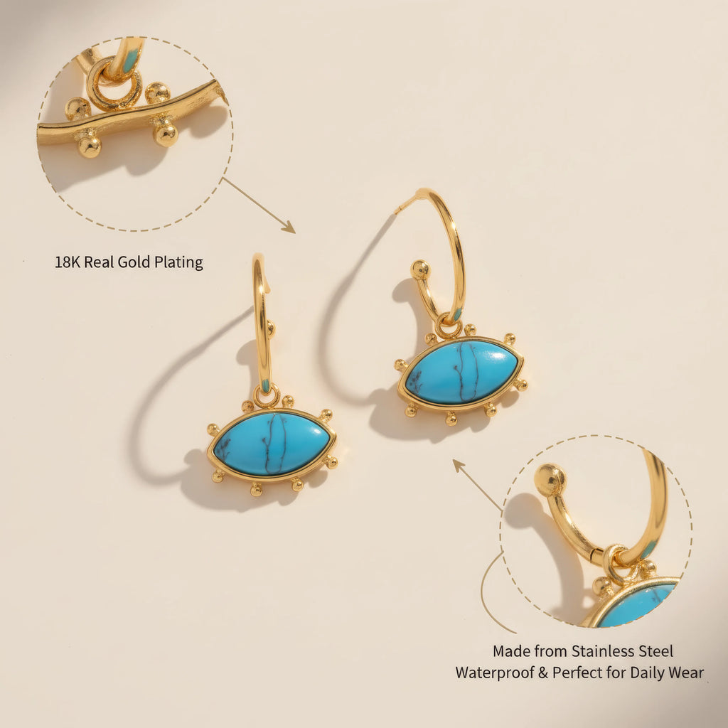 Devil's Eye Drop Earrings