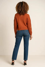 Roseh Cable Knit Button Up Cardigan