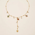 Four Leaf Clover Zircon Necklace