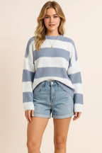 Round Neck Long Sleeve Sweater