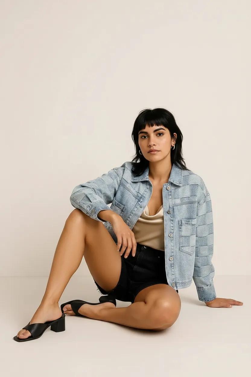 Button Up Wash Denim Jacket