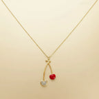 Sweet Cherry Pendant Necklace